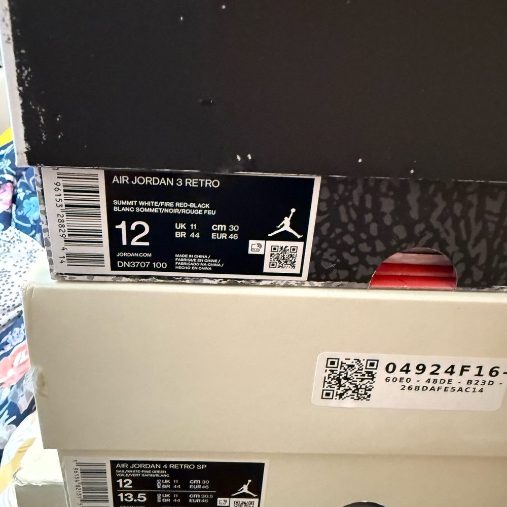 *SOLD* Air Jordan 3 Retro ‘White Cement Reimagined’ Mens Size 12 - Picture 9 of 9